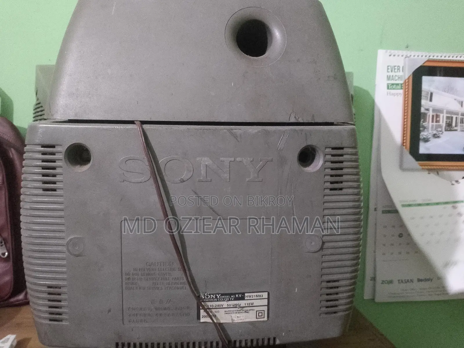 3D SOUND SONY WAGA 21" COLOR TV 100% OKAY