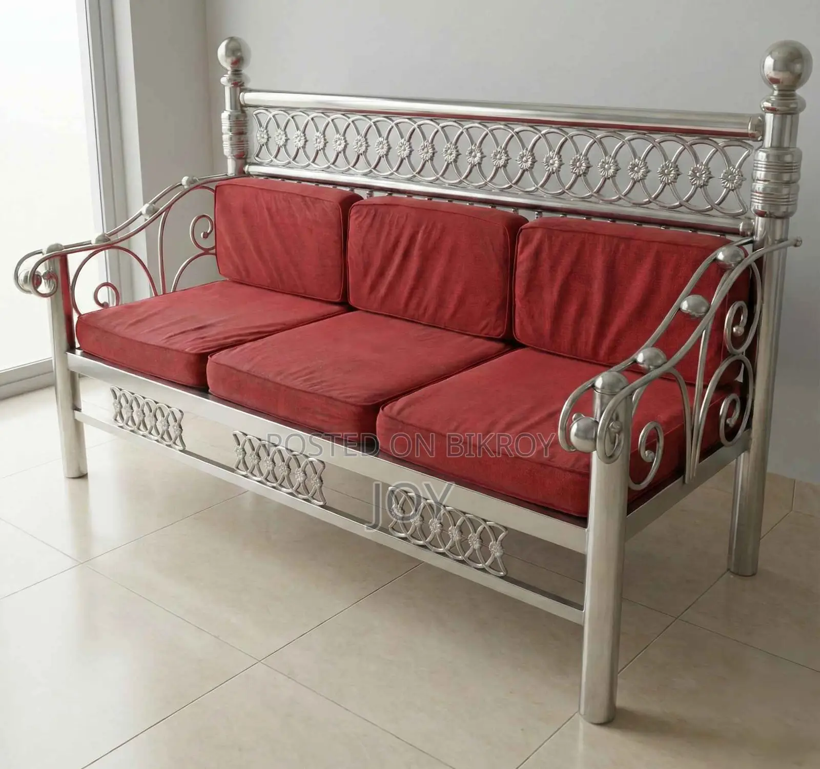 ৫ সিটের Ss স্টিল সোফা বিক্রি হবে | 5 Seater Strong Stainless Steel Sofa