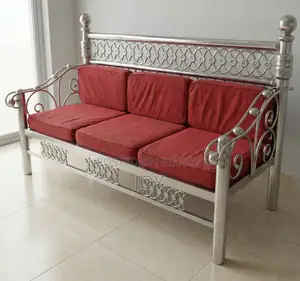 5-Seater Stainless Steel Sofa for Sale