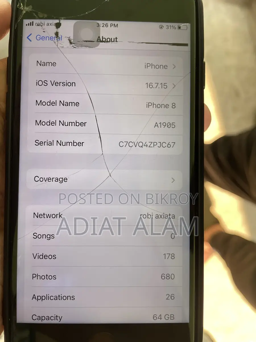 Apple iPhone 8 . (Used)