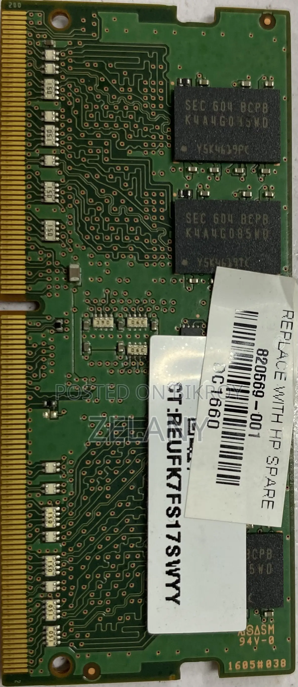 Samsung Original 4GB RAM.