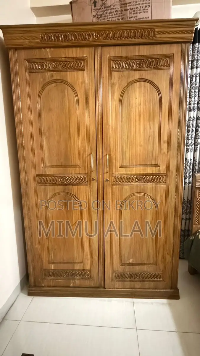 Chittagong Teak Wood 2-Part Almari