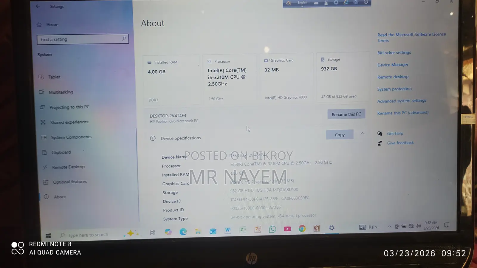 A high-quality laptop