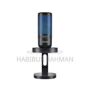 Boya K3 ভাইব্রেন্ট লাইটিং কনডেনসার USB মাইক্রোফোন (RGB সহ)