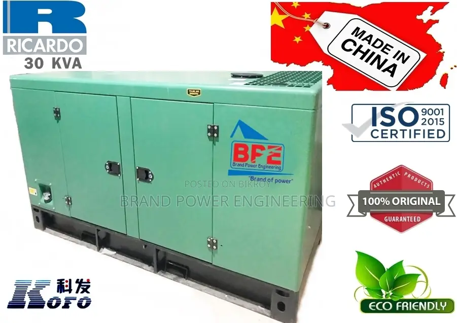 30kVA Ricardo GenSet | High-Quality Canopy & Smart Digital Control