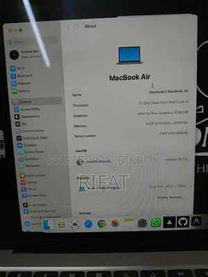 Macbook Air 2020 (intel) Sell