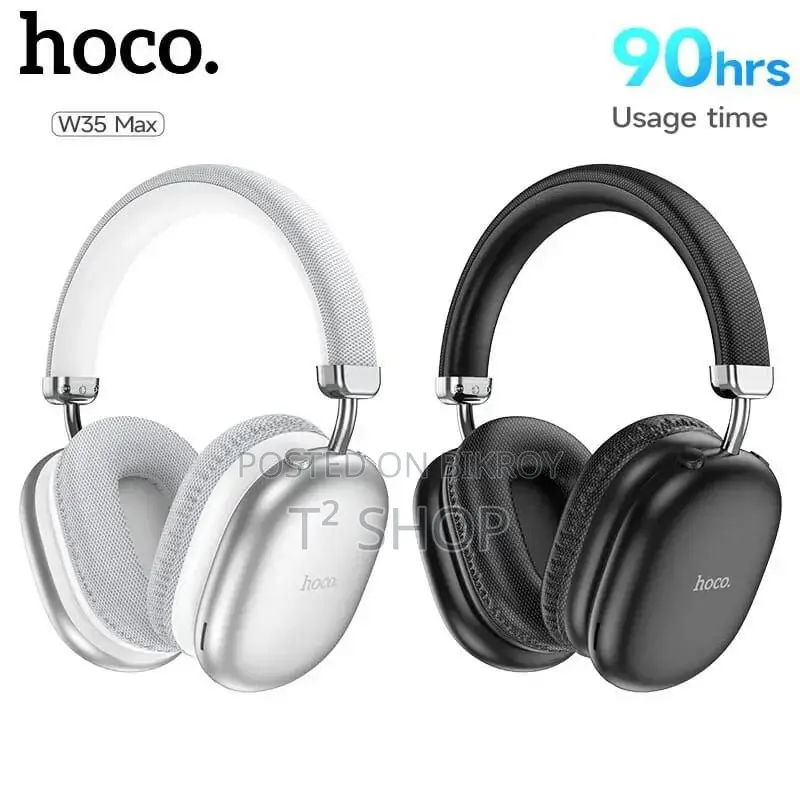 Hoco W35 Air Wireless Max Headphone (90 Hours Playback)