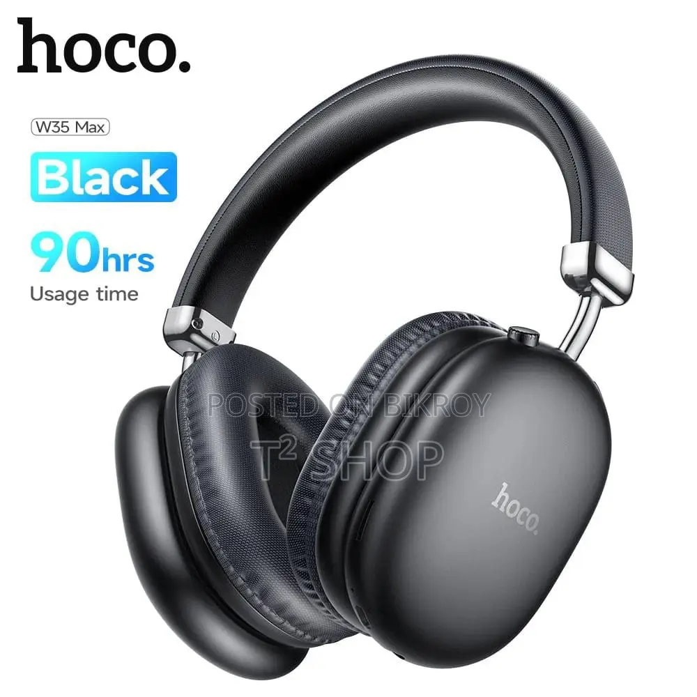 Hoco W35 Air Wireless Max Headphone (90 Hours Playback)