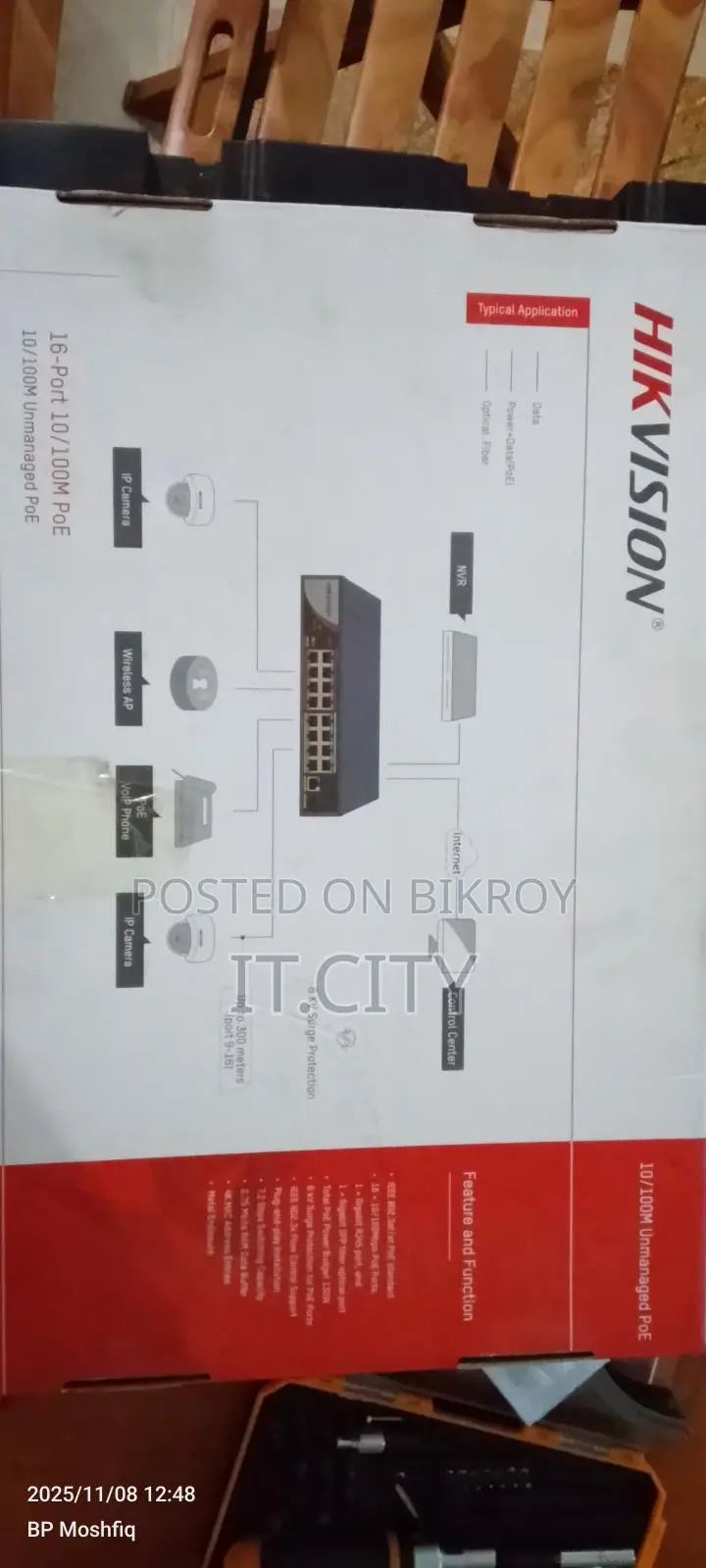 16-Port Gigabit PoE Switch for Sale