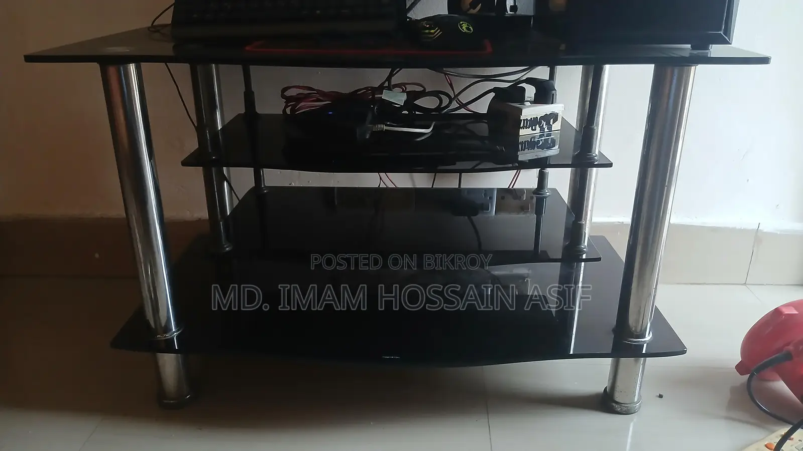 Tempered Glass TV Stand