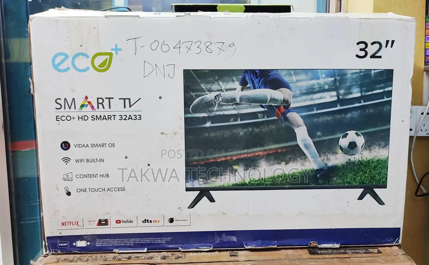 Eco Plus-32" Inch Android Frameless Dolby Sound System