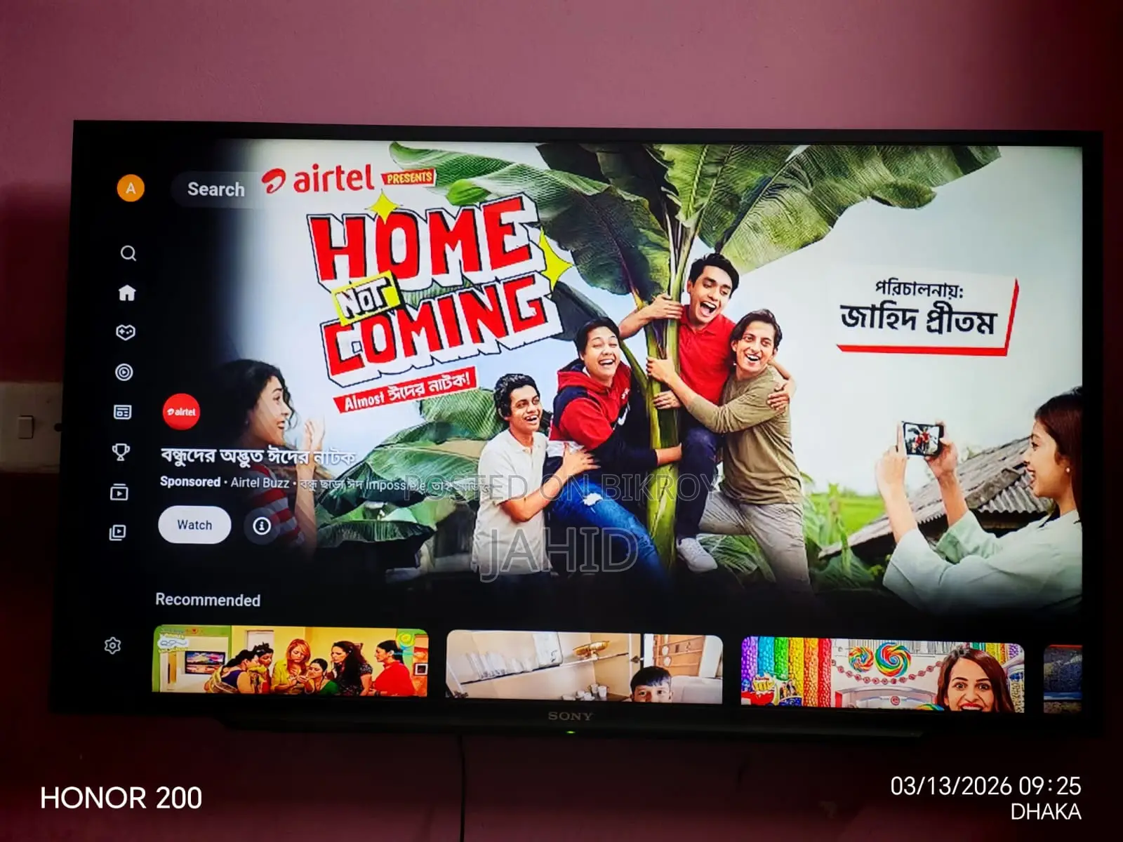 SONY Smart LED TV 40" All OK. YOUTUBE, NETFLIX & Apps