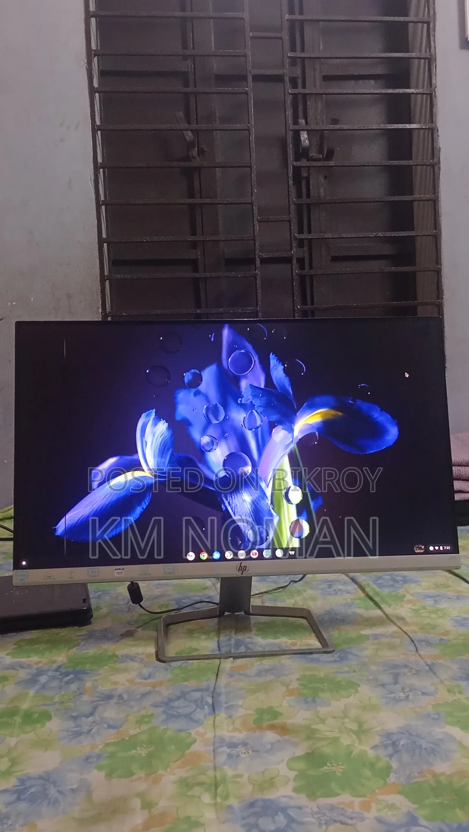 Hp Led Monitor 22/24 Inch (full Set with Box, Good Condition)