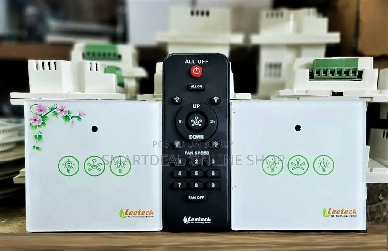 Remote Control Switch (2 Light And 1 Fan Regulator)
