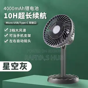Jysuper Jy-2218 Mini Charger Fan - Enjoy 10 Hours on a Single Charge