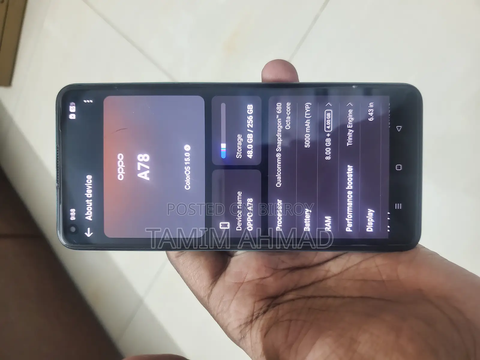 OPPO A78 (ব্যবহৃত)