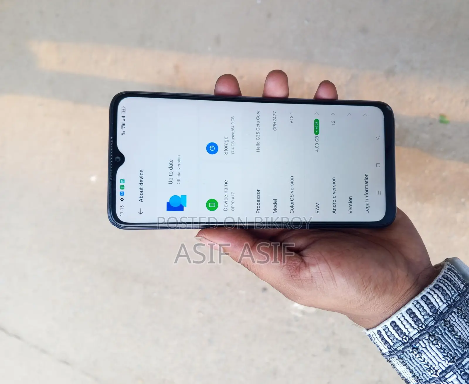 OPPO A17 4GB 64GB (Used)