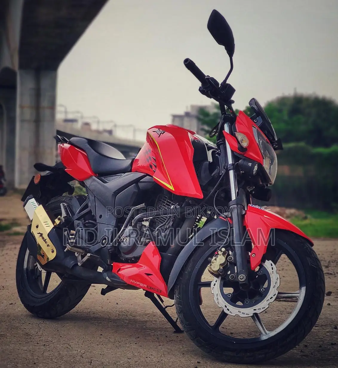 TVS Apache 160 4V 2019 Red