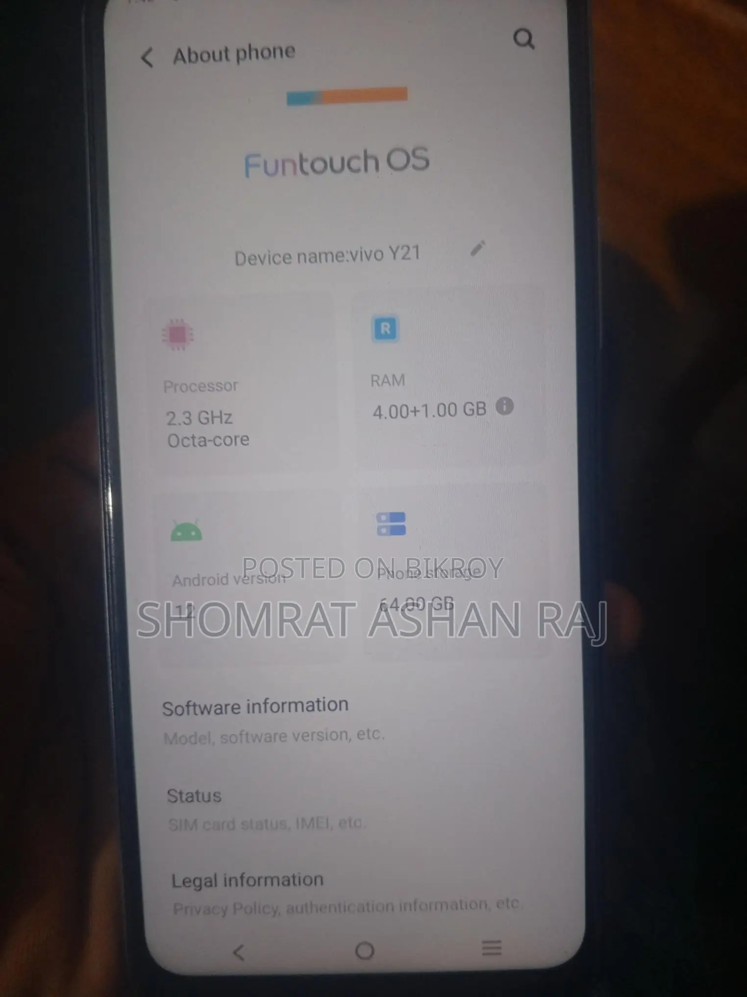 Vivo Y21 (Used)