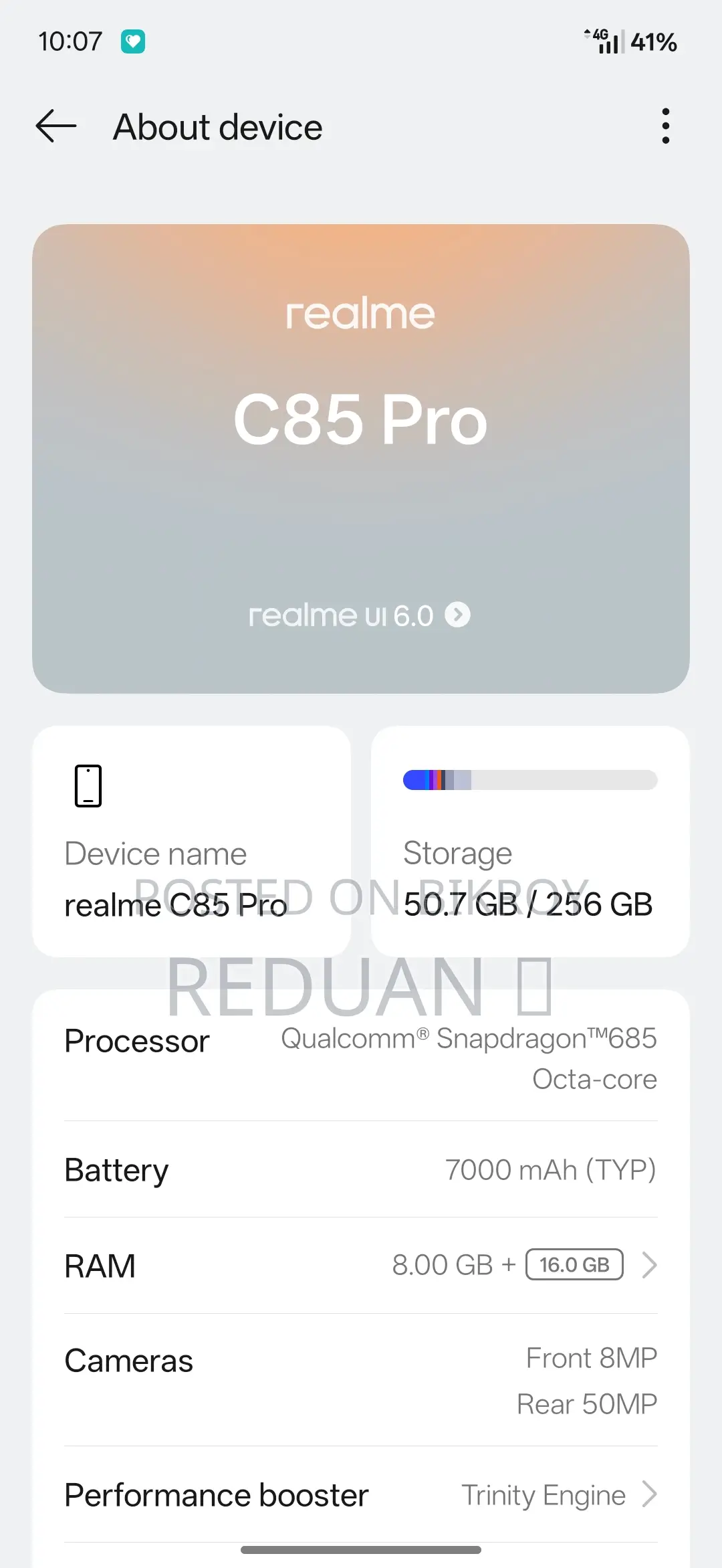 Realme C85 pro (Used)