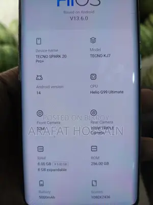 Tecno Spark 20 Pro+ . (Used)