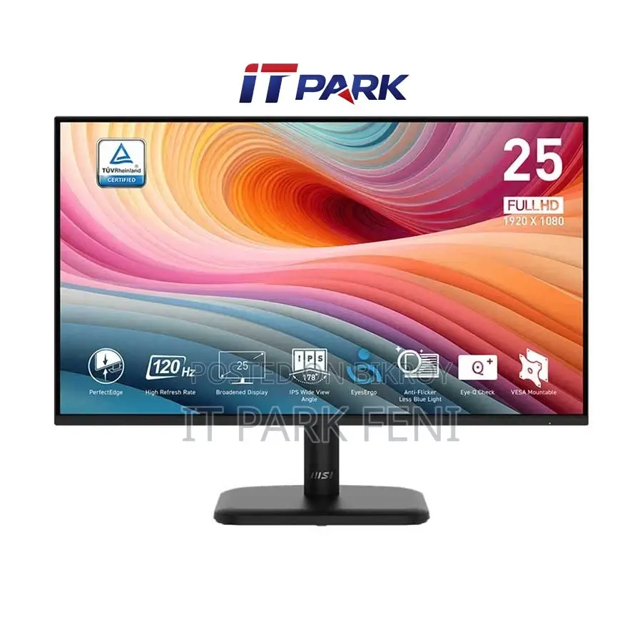 MSI PRO MP251L E2 24.5" 120Hz 1ms FHD IPS Business Monitor