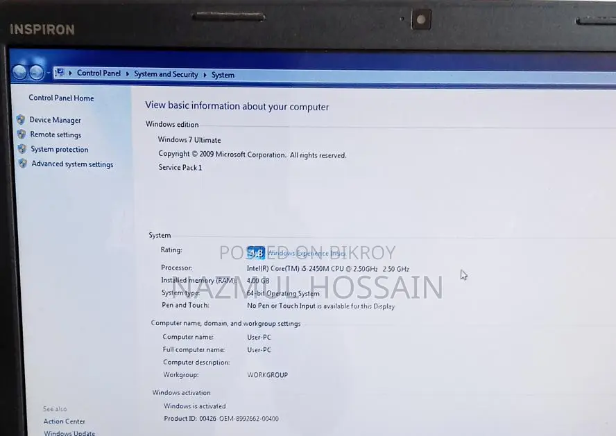 Used Budget Laptop | Core I5 2nd Gen 4gb Ram 500 Gb Hdd