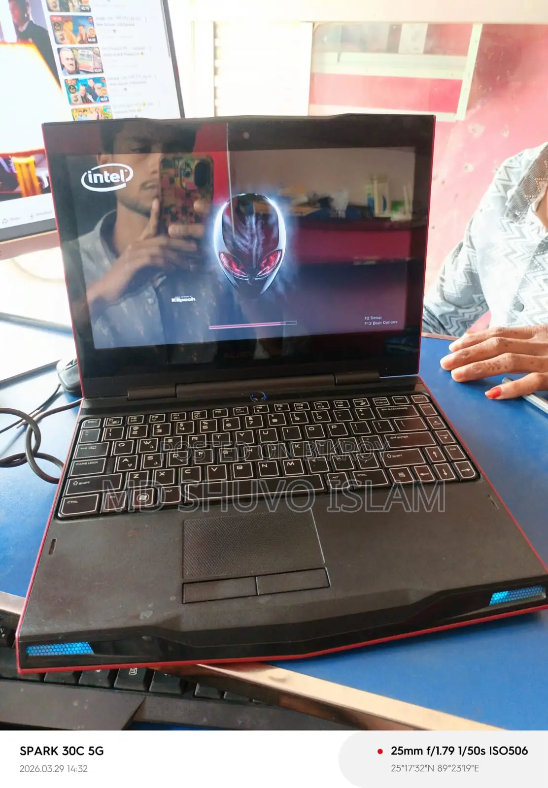 Dell Gaming laptop core i7 ram-8gb