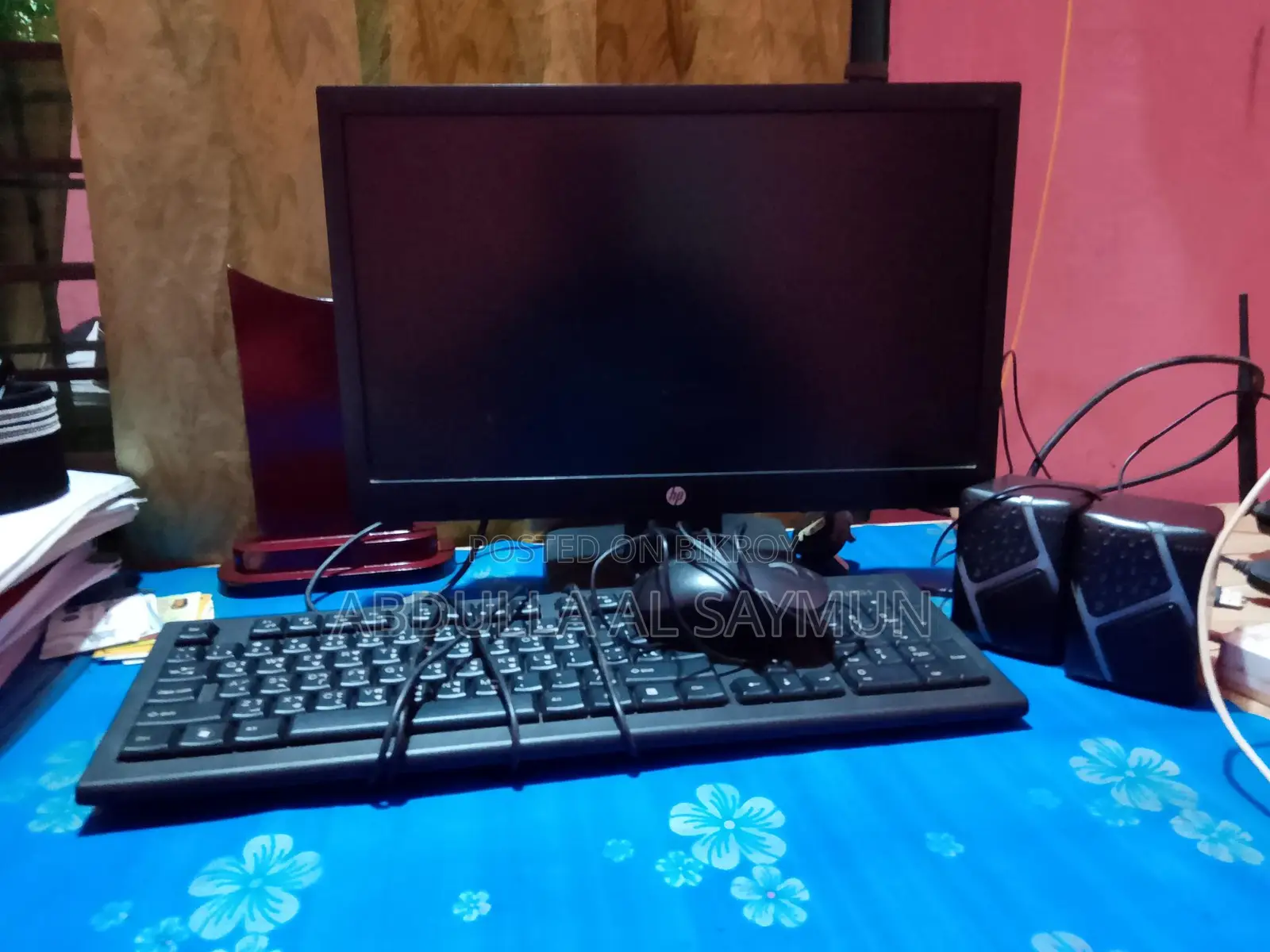 Hp Monitor + Keyboard Mouse | Cheap Price Urgent Sale