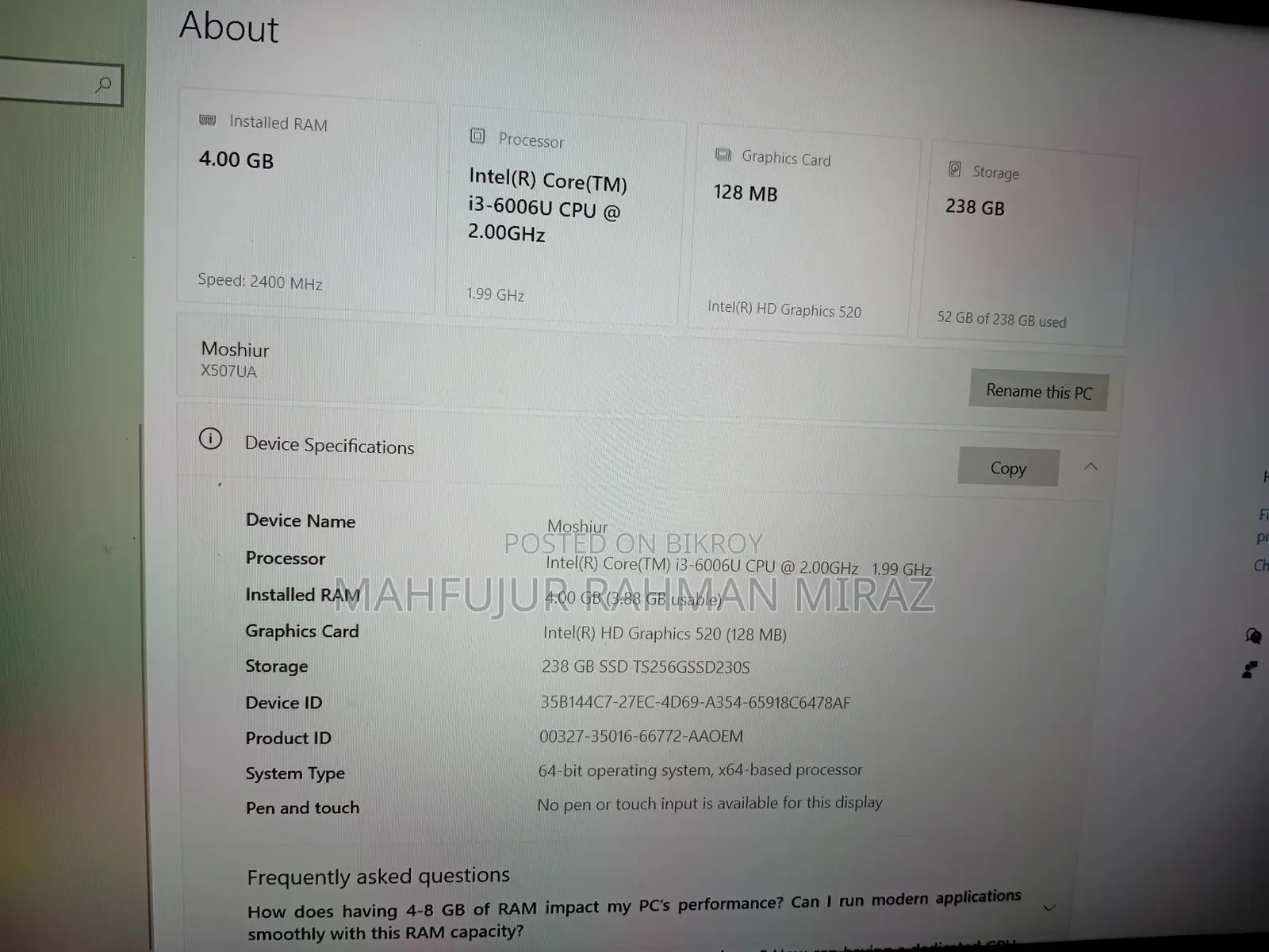 Laptop for Sale