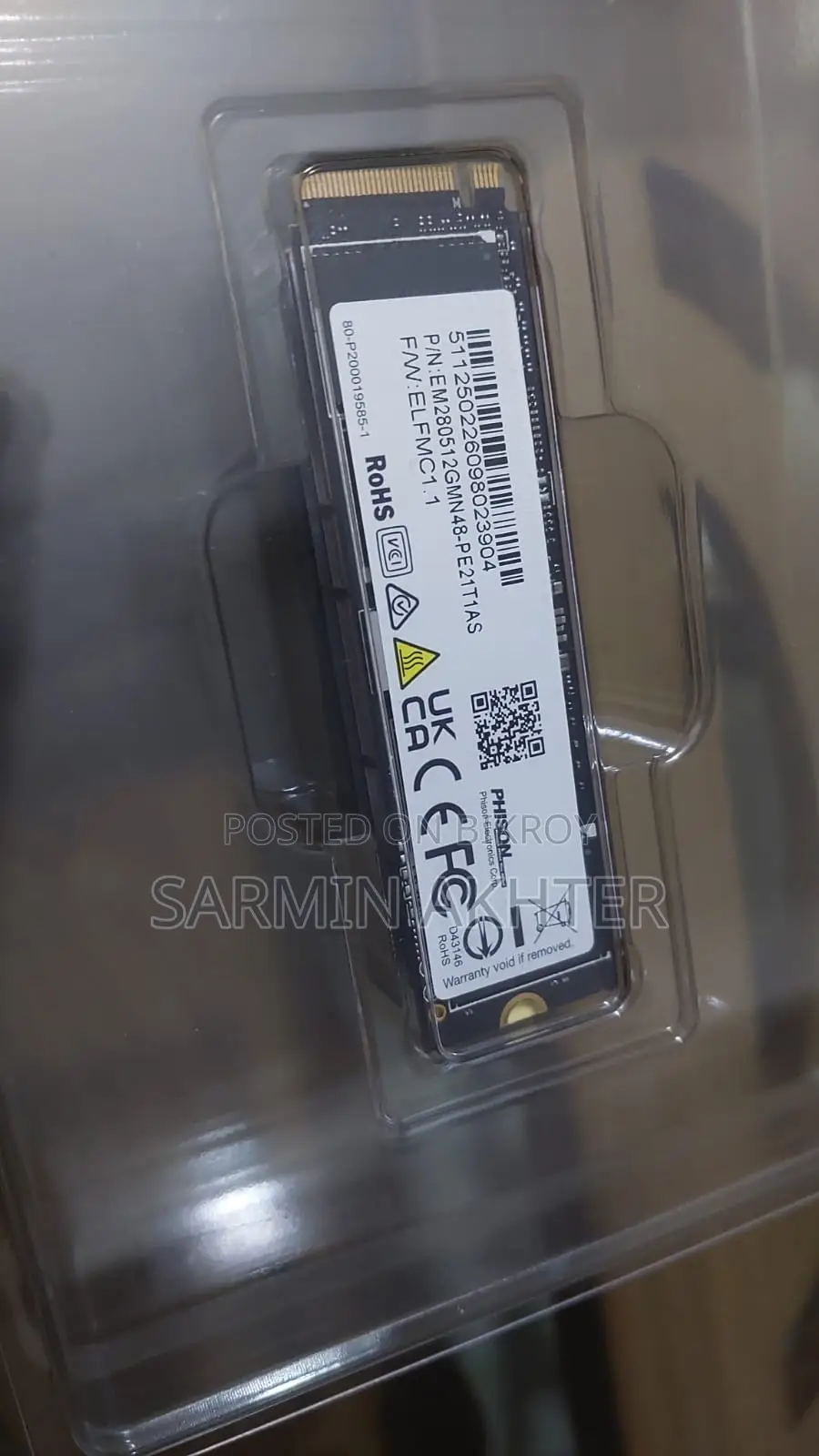 512gb Phison Nvme M.2 2280 Ssd (New)