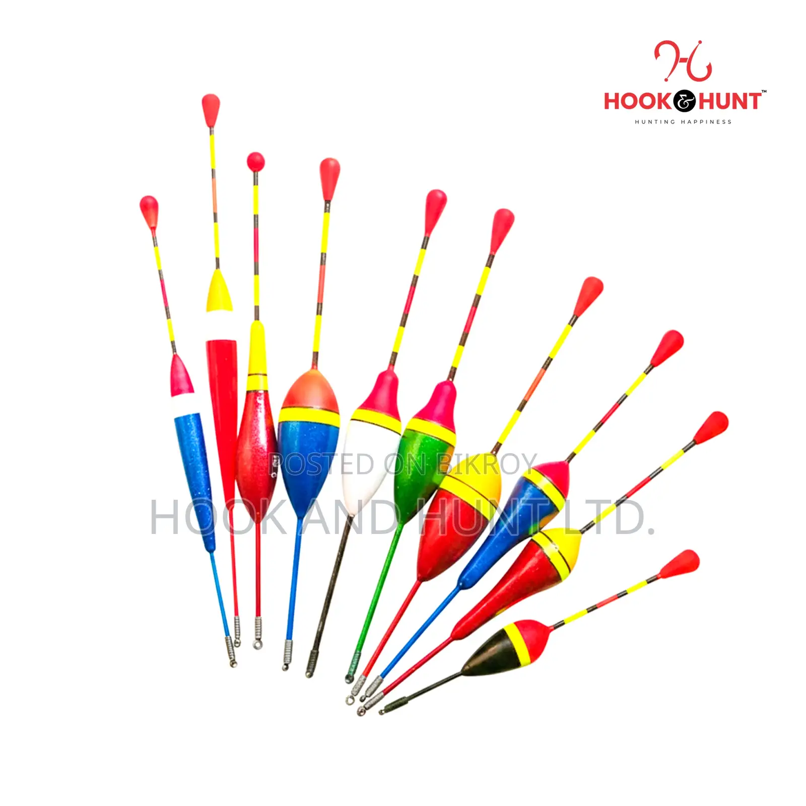 10 PCS Carp Fishing Float Set | Multi Color Hard Floats Hook Hunt