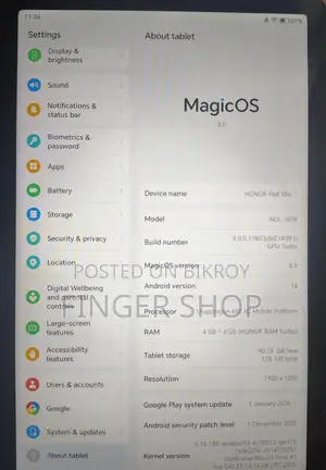 Honor 8x Pad