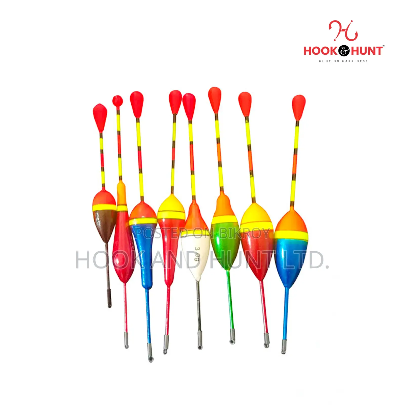 10 PCS Carp Fishing Float Set | Multi Color Hard Floats Hook Hunt