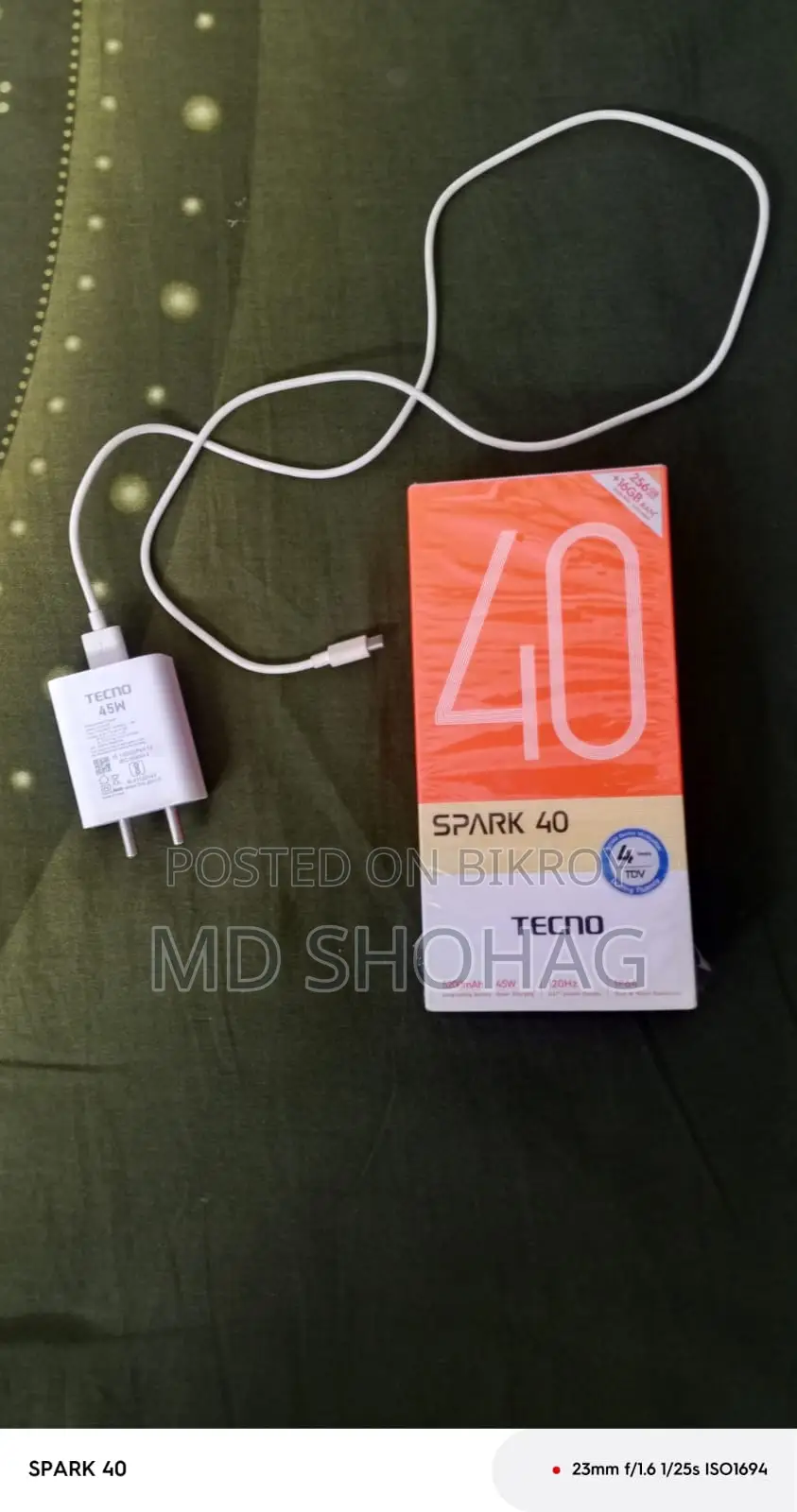 Tecno Spark 40 8+8 256 (Used)
