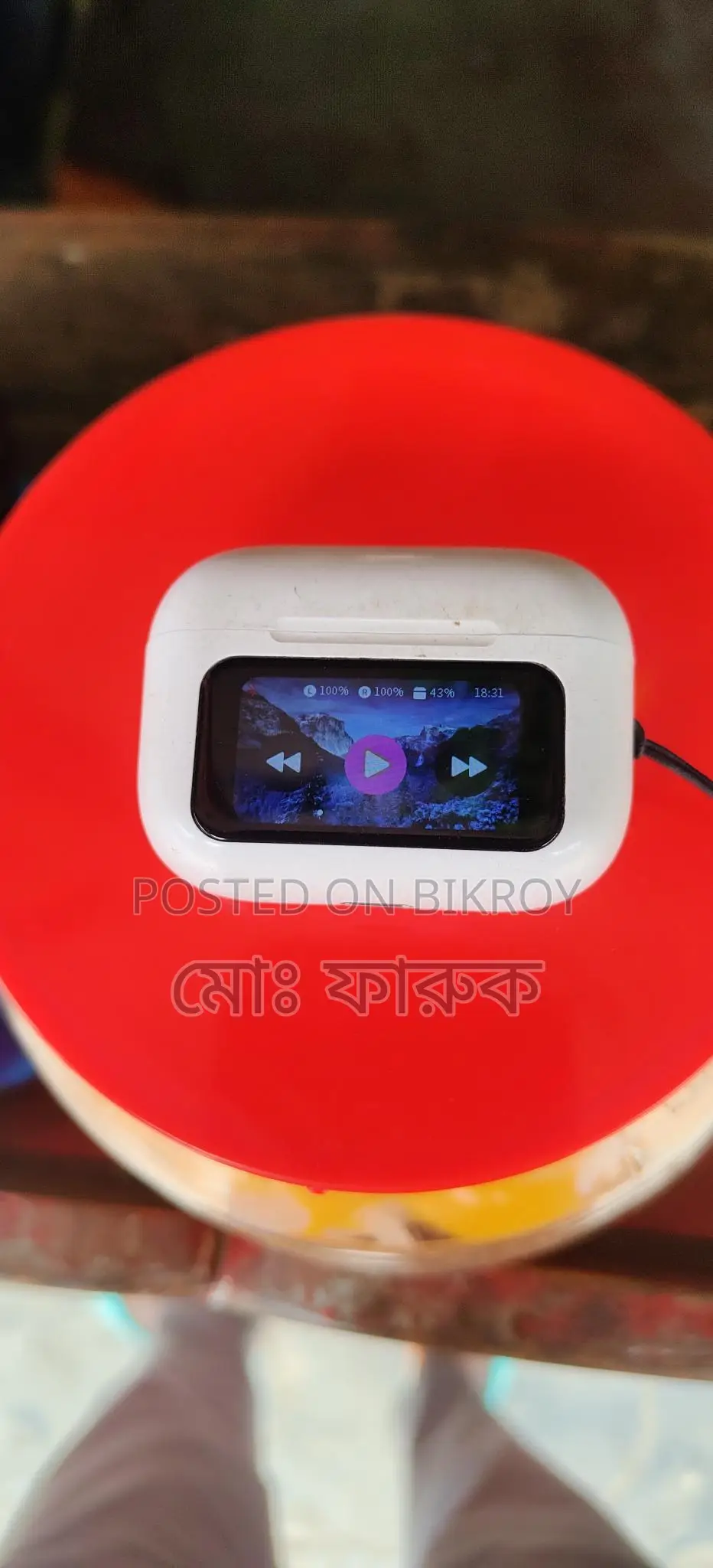 A9 Pro Earbuds With Screen