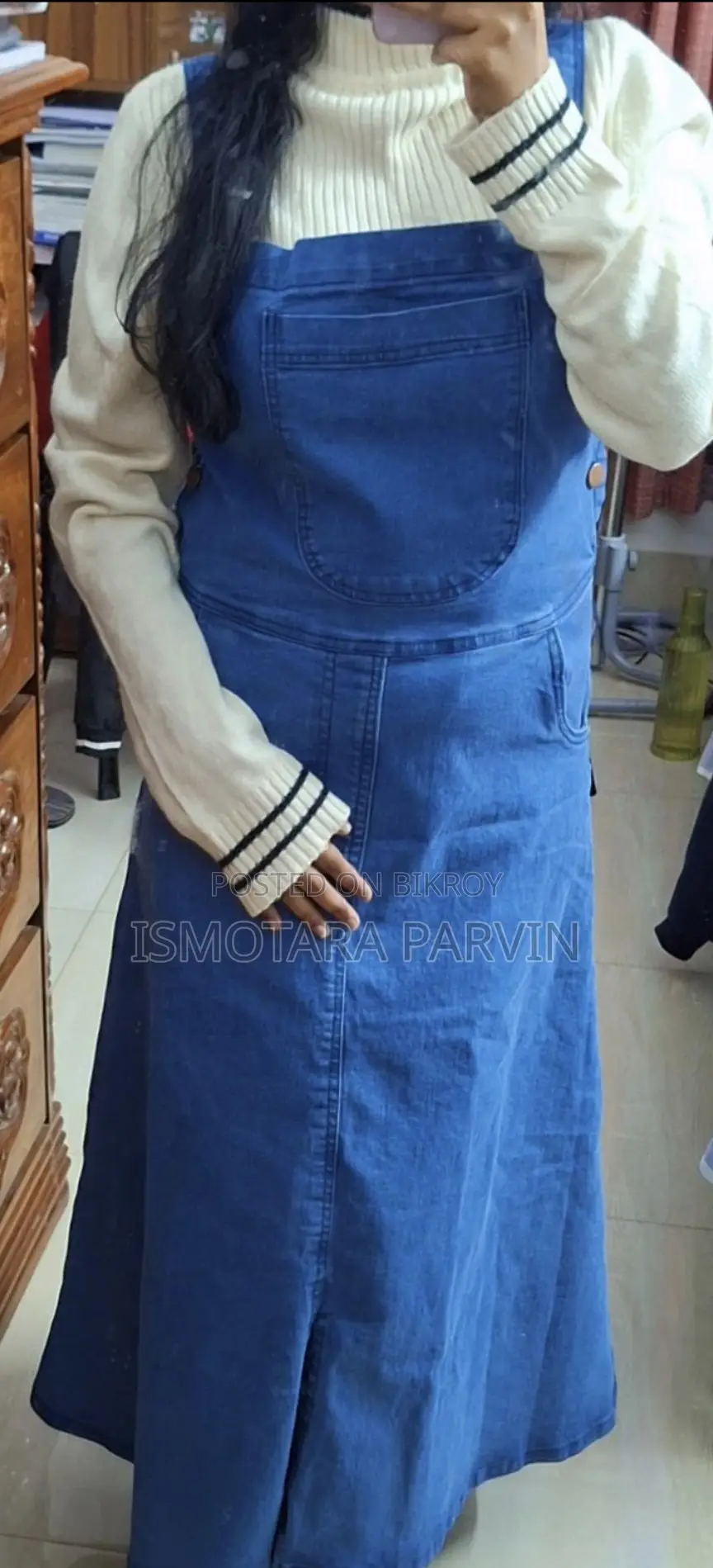 Brand New Denim Overall Dress