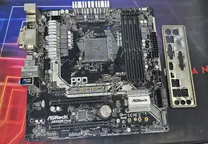 AM4 AMD ASRock AB350M Pro4 Promontory HDMI Micro ATX Motherboard