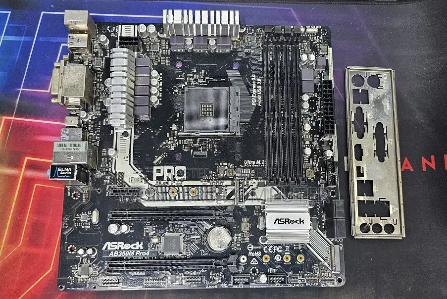 AM4 AMD ASRock AB350M Pro4 Promontory HDMI Micro ATX Motherboard