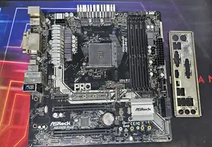 AM4 AMD ASRock AB350M Pro4 Promontory HDMI Micro ATX Motherboard