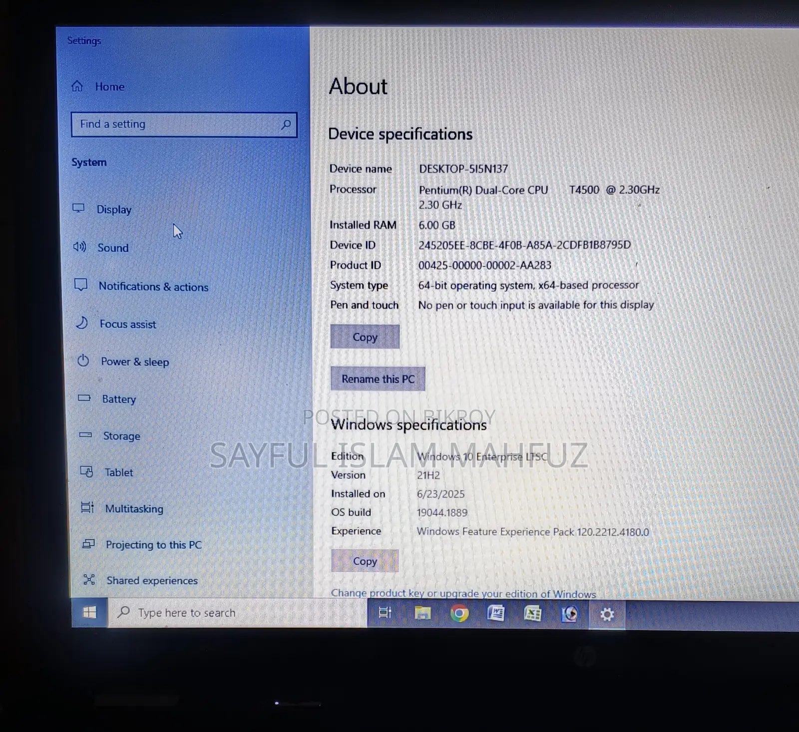 Laptop For Sale