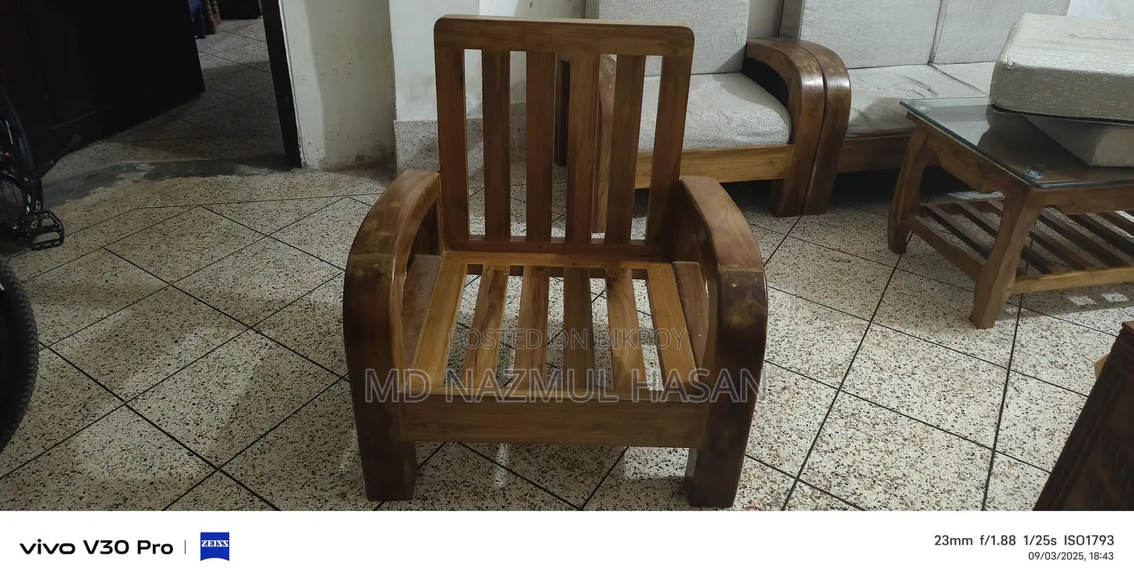 Akashi Wood Sofa 2+2+1+1