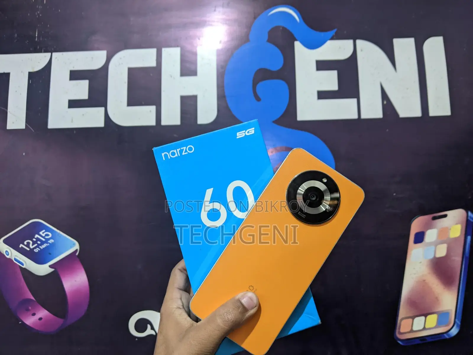 Realme Narzo 60 5G (8/128)GB (Used)