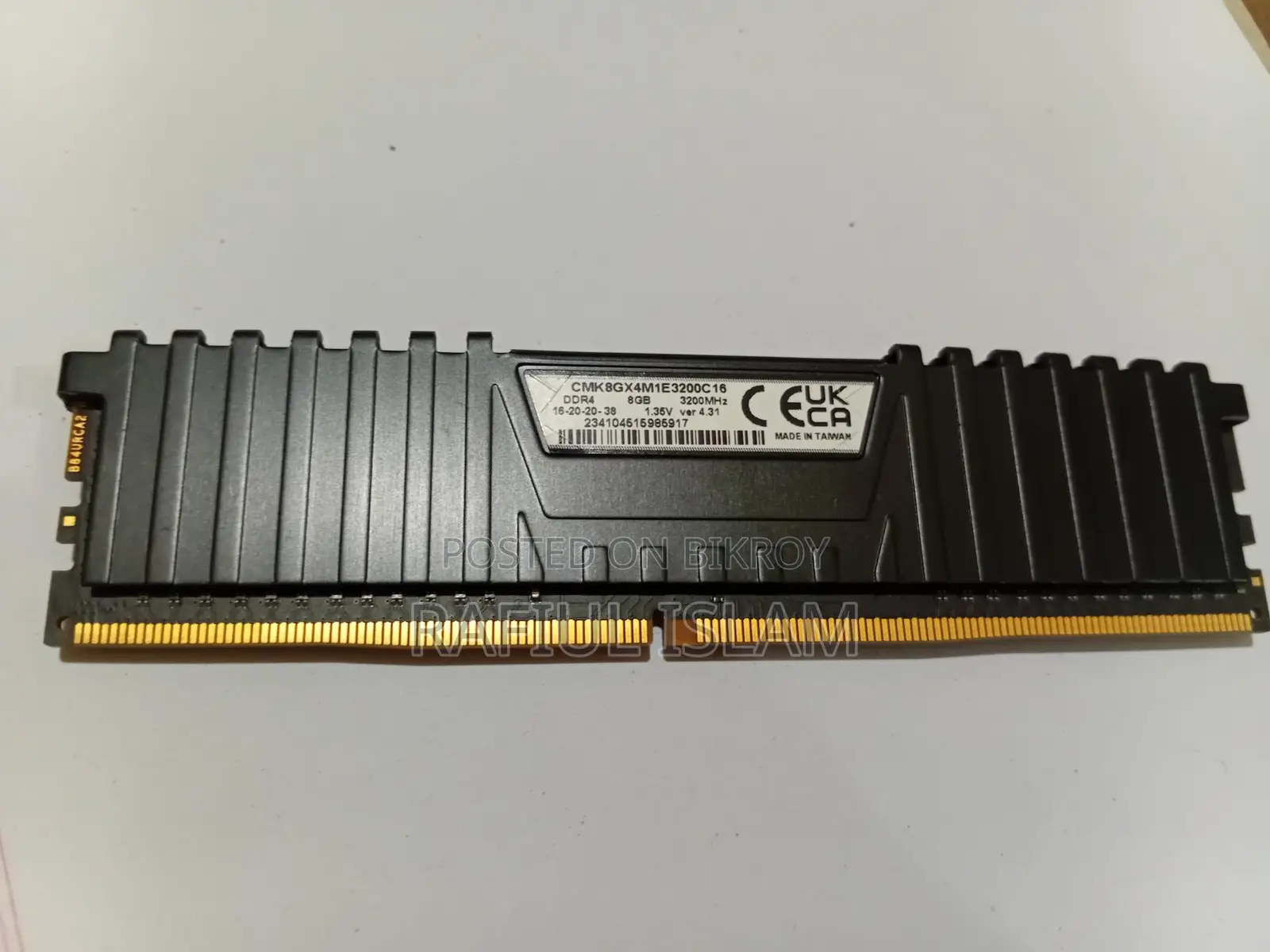 Corsair Vengeance Lpx 8gb 3200mhz Ddr4 Desktop Ram
