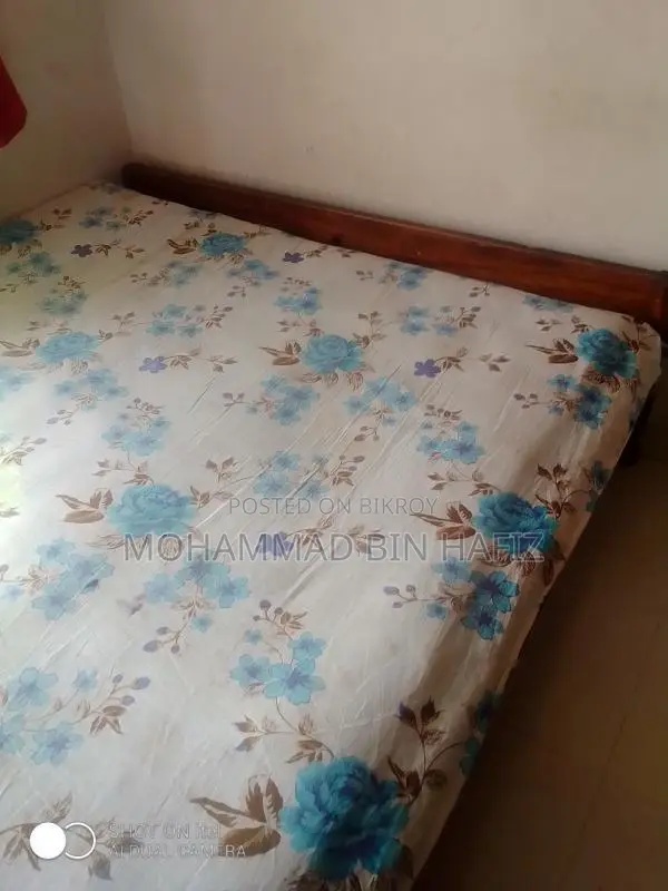 Wooden Bed with Mattress for Sale