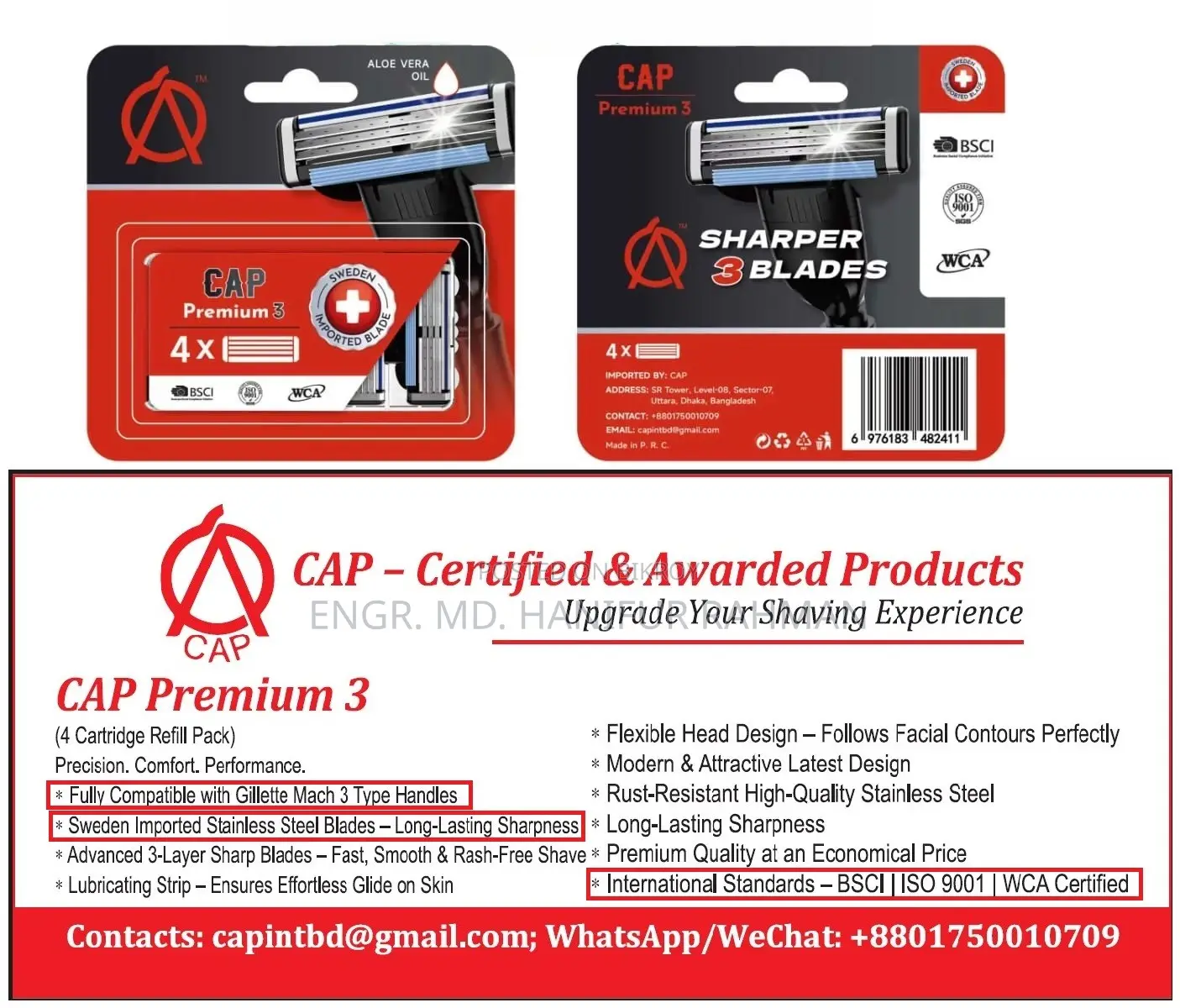 Cap Premium 3 Cartridges