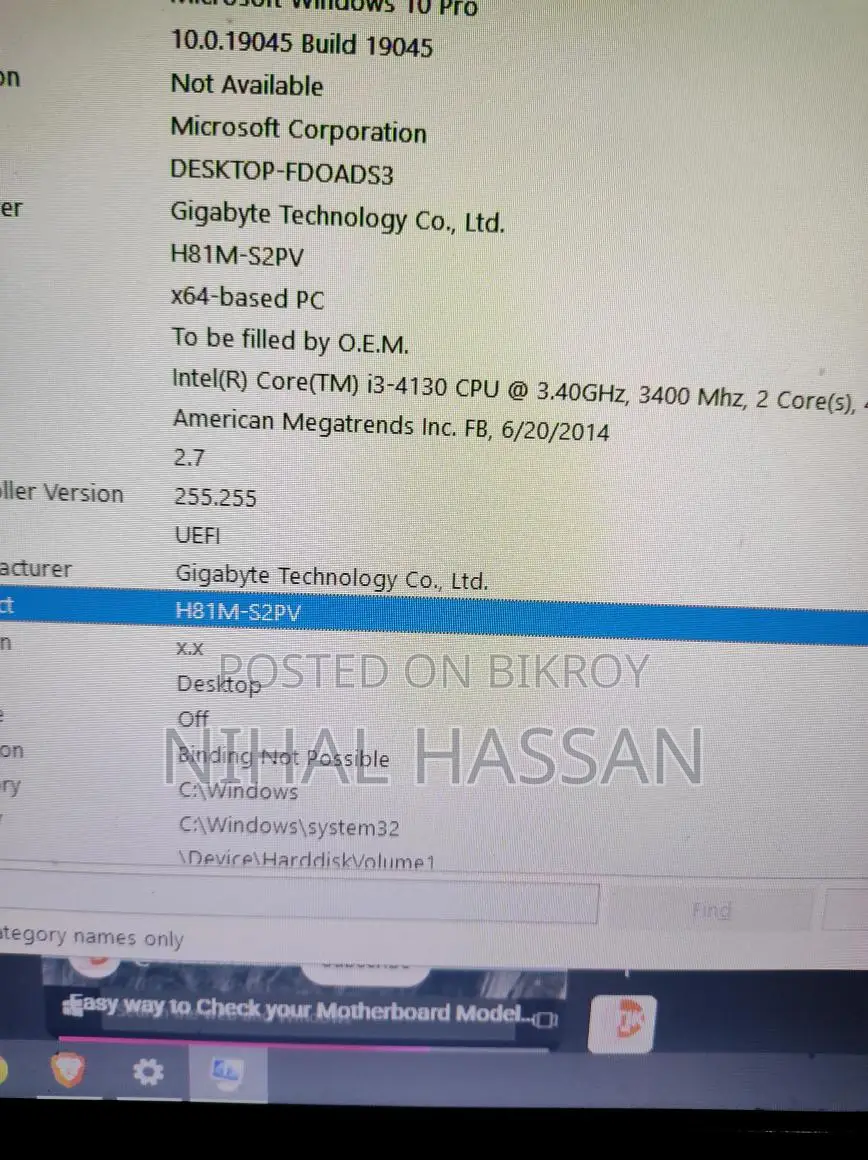 GIGABYTE GA-H81M-H 4th Gen Micro ATX