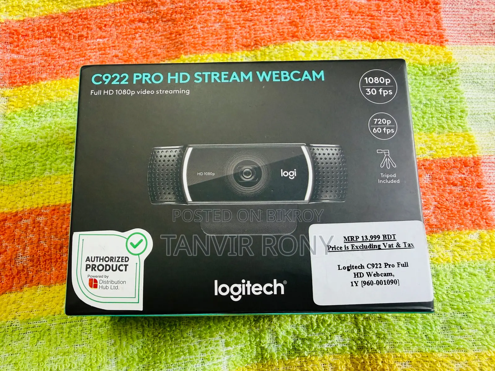 Logitech C922 Pro Full HD Webcam