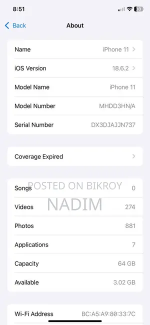 Apple iPhone 11 (Used)