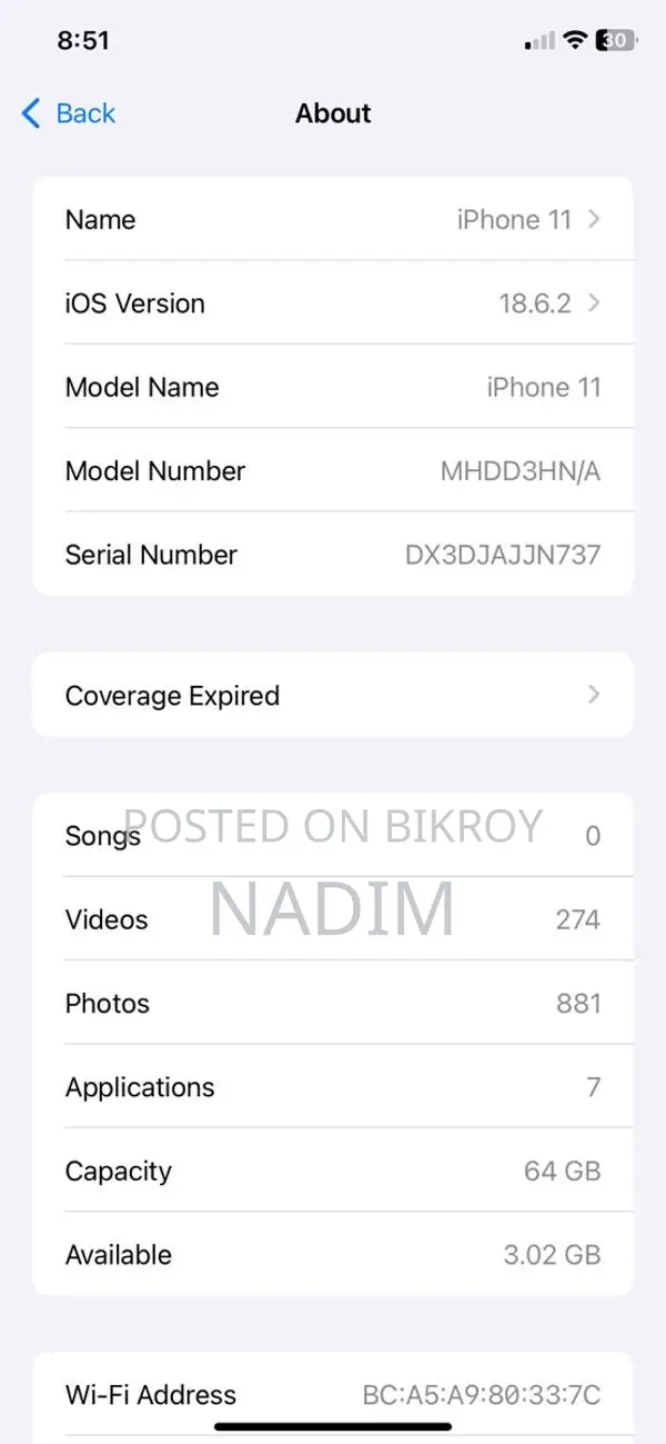 Apple iPhone 11 (Used)